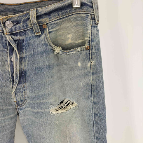 リーバイス Levis 90S USA製 501 ボタン裏555 刻印 バレンシア工場 ダメージ ボタンフライ デニムパンツ 96年製 メンズ W35 L30