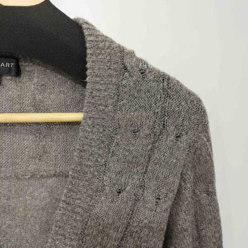 ジルスチュアート JILLSTUART アルパカ混 ダメージ ニットカーディガン レディース import:M