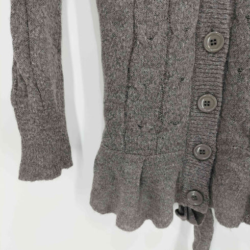 ジルスチュアート JILLSTUART アルパカ混 ダメージ ニットカーディガン レディース import:M