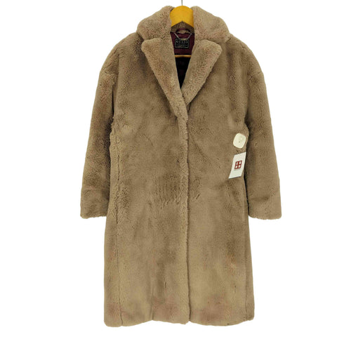 ゲス GUESS SHELLY BELT FAUX FUR COAT ファーコート レディース import:XS