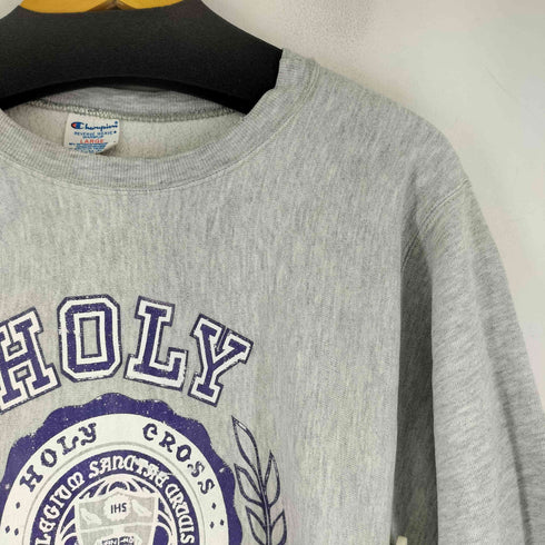 チャンピオン Champion 80s USA製 トリコタグ REVERSE WEAVE WARMUP HOLY CROSS クルーネックスウェット メンズ JPN:L