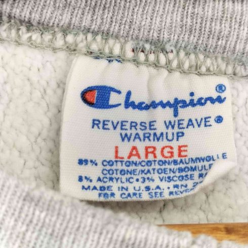 チャンピオン Champion 80s USA製 トリコタグ REVERSE WEAVE WARMUP HOLY CROSS クルーネックスウェット メンズ JPN:L