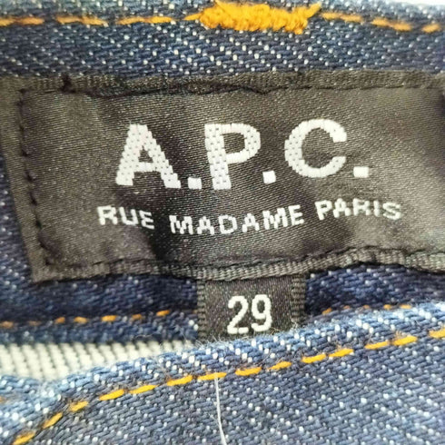 アーペーセー A.P.C. コラボ ストレートデニムパンツ インディゴ メンズ US:28-29