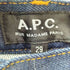 アーペーセー A.P.C. コラボ ストレートデニムパンツ インディゴ メンズ US:28-29