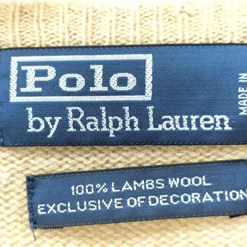 ポロバイラルフローレン Polo by RALPH LAUREN lamb wool Vネックニット メンズ JPN:XS