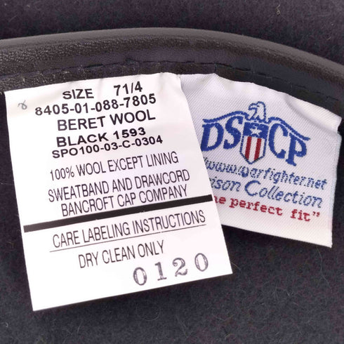 ディーエスシーピー DSCP U.S.NAVY Wool Beret ウールベレー帽 メンズ 71/4