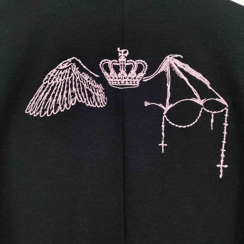 PUTUMAYO バック刺繍 チェーンボタン ハートカラー フリルジャケット レディース