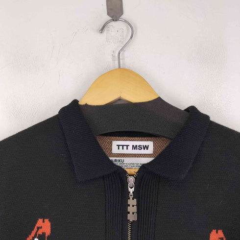 ティーモダンストリートウエア TTT_MSW ska zip up knit polo ニットポロジャケット メンズ JPN:M