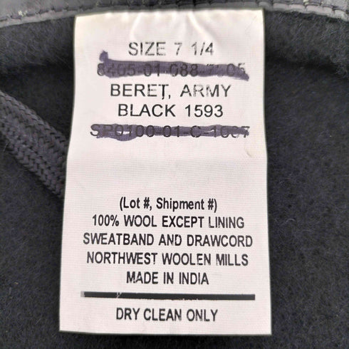 ディーエスシーピー DSCP U.S.NAVY Wool Beret ウールベレー帽 メンズ 71/4