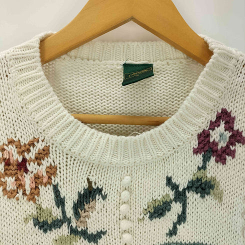 キャンダ CANDA 総柄 3D コットンニット レディース JPN:L