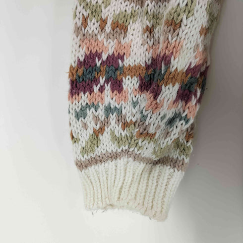 キャンダ CANDA 総柄 3D コットンニット レディース JPN:L