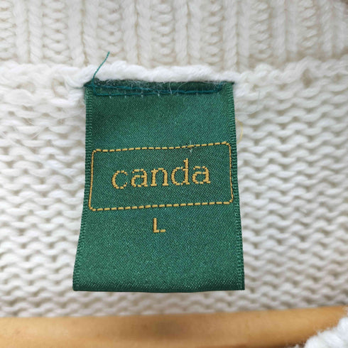 キャンダ CANDA 総柄 3D コットンニット レディース JPN:L