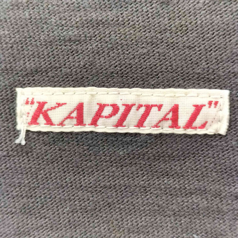 キャピタル KAPITAL 天竺ナバホナンバーリングTシャツ メンズ JPN:3