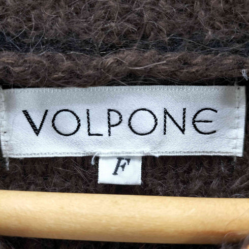volpone モックネック総柄ニット メンズ