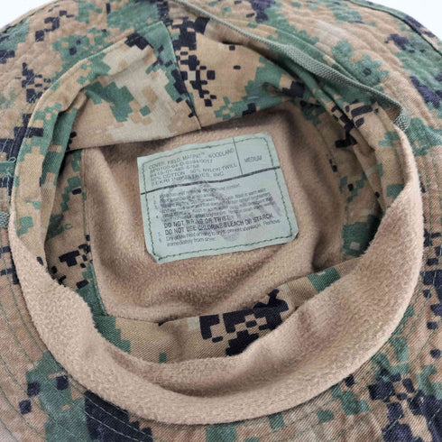 ユーエスエムシー USMC MARPAT ウッドランド デジタルカモ ブーニーハット メンズ MEDIUM