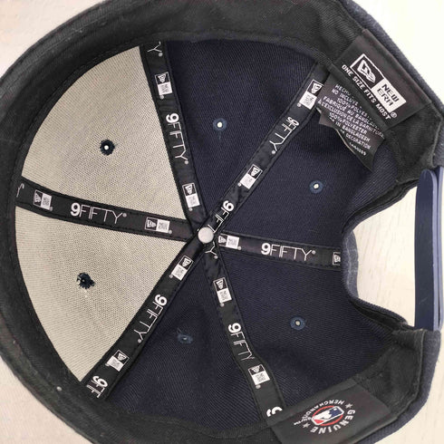 ニューエラ NEW ERA 9FIFTY ロゴ刺繍 6パネルキャップ つば裏グレー スナップバック メンズ ONE SIZE