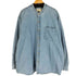 エディーバウアー Eddie Bauer 90s 白タグ バンドカラーデニムシャツ メンズ import:XL