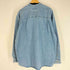 エディーバウアー Eddie Bauer 90s 白タグ バンドカラーデニムシャツ メンズ import:XL