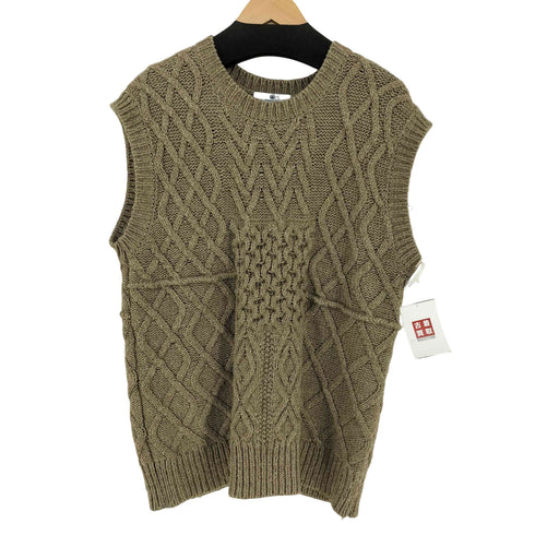 アーバンリサーチサニーレーベル URBAN RESEARCH Sonny Label パッチワークケーブルニットベスト レディース
