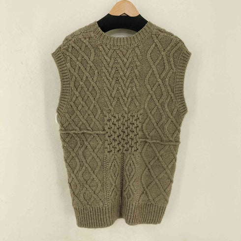 アーバンリサーチサニーレーベル URBAN RESEARCH Sonny Label パッチワークケーブルニットベスト レディース