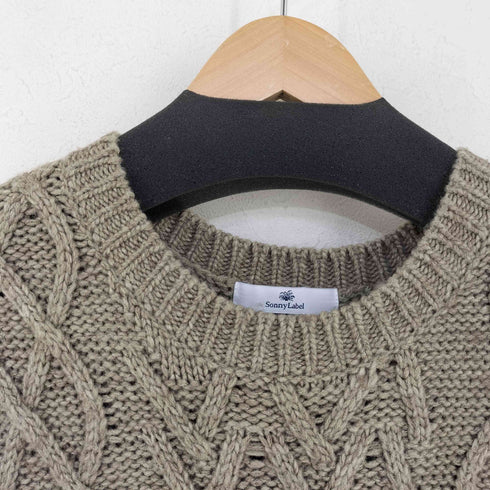 アーバンリサーチサニーレーベル URBAN RESEARCH Sonny Label パッチワークケーブルニットベスト レディース