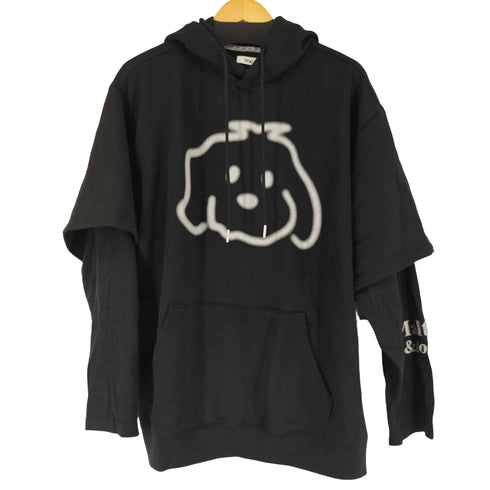 Waikei フロントプリントパーカー レディース