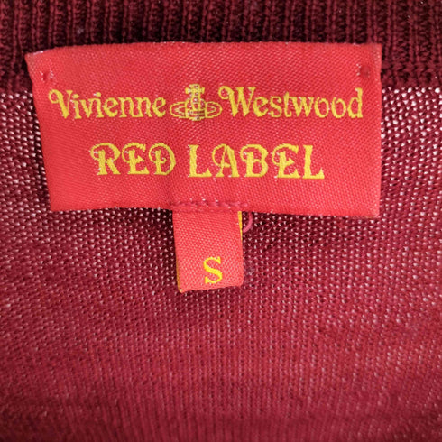 ヴィヴィアンウエストウッドレッドレーベル Vivienne Westwood RED LABEL オーブ刺繍 ウール100% カーディガン レディース JPN:S