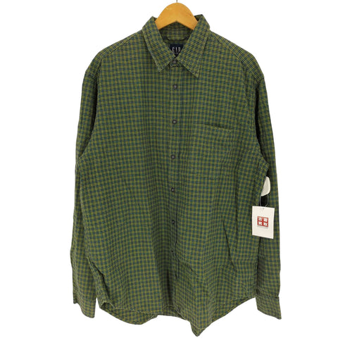 ギャップ Gap タータン チェック ボタンダウン L/S シャツ メンズ import:M