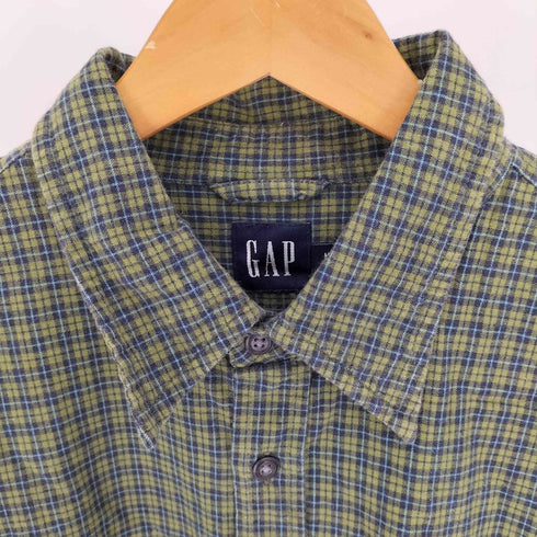 ギャップ Gap タータン チェック ボタンダウン L/S シャツ メンズ import:M