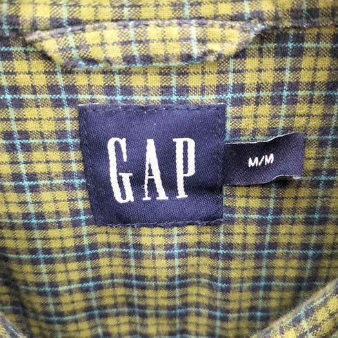 ギャップ Gap タータン チェック ボタンダウン L/S シャツ メンズ import:M