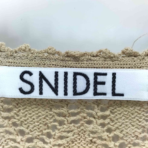スナイデル snidel クロシェパフスリーブロングワンピース レディース FREE