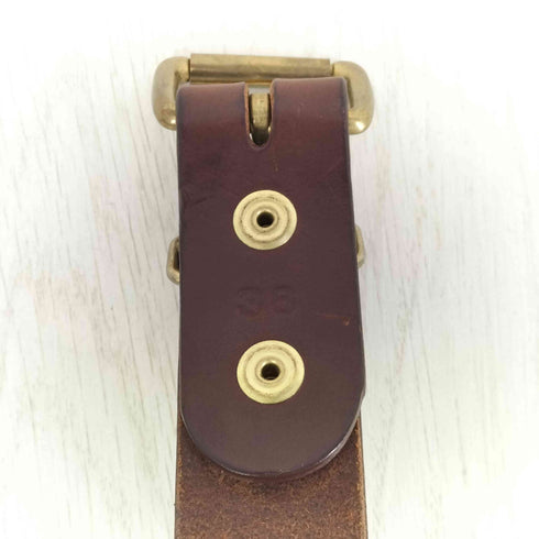TANNER GOODS レザーバックルベルト メンズ 36