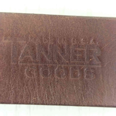 TANNER GOODS レザーバックルベルト メンズ 36