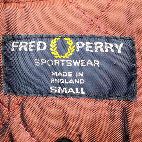 フレッドペリー FRED PERRY 80S~ MADE IN ENGLAND 中綿ウールボンバージャケット メンズ import:S