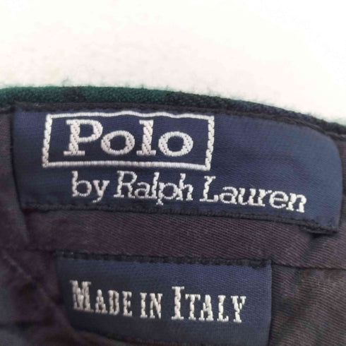 ポロバイラルフローレン Polo by RALPH LAUREN 80S~ MADE IN ITALY ブラックウォッチチェック柄スラックス メンズ DE:42-48