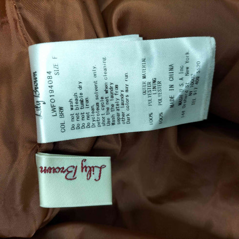 リリーブラウン Lily Brown 19AW レースアップ ワンピース レディース FREE