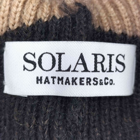 ソラリスアンドコー solaris&co. ツートン ボンボンビーニー メンズ