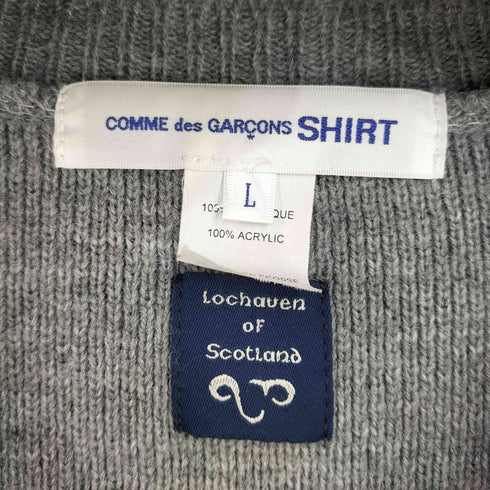コムデギャルソンシャツ COMME des GARCONS SHIRT lochaven of scotland ツートン Vネックニット メンズ JPN:L