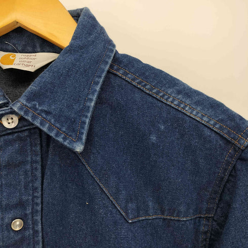 カーハート Carhartt 80-90S 三角タグ デニム ウエスタンシャツ メンズ