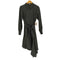 アクシーズ ファム axes femme POETIQUE アシメ シャツ ワンピース フリルカラー ベルテッド フレア ストライプ レディース JPN:M