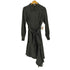 アクシーズ ファム axes femme POETIQUE アシメ シャツ ワンピース フリルカラー ベルテッド フレア ストライプ レディース JPN:M