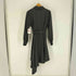 アクシーズ ファム axes femme POETIQUE アシメ シャツ ワンピース フリルカラー ベルテッド フレア ストライプ レディース JPN:M