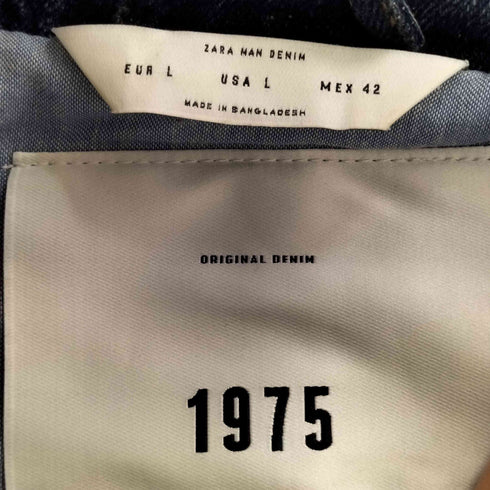 ザラマン ZARA MAN 1975 デニムライダースジャケット メンズ import:L