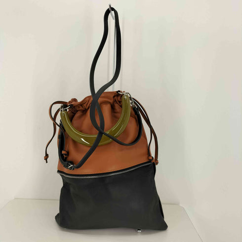 マルニ MARNI 15SS レザー パッチワーク 2WAY ショルダー ハンドバッグ レディース