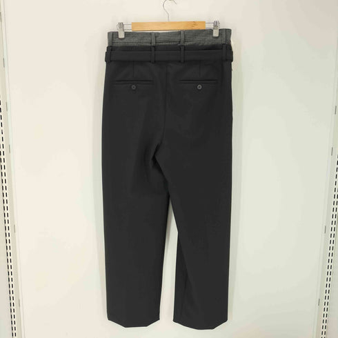 ザラ ZARA ウエストレイヤード ワイドスラックス メンズ