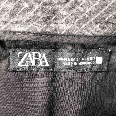 ザラ ZARA ウエストレイヤード ワイドスラックス メンズ