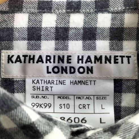 キャサリンハムネットロンドン KATHARINE HAMNETT LONDON ギンガムチェックシャツ メンズ import:L