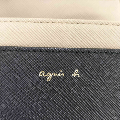 アニエスベー agnes b. バイカラー二つ折り財布 レディース