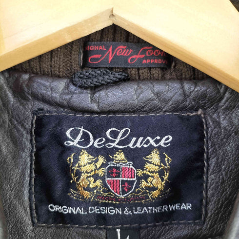 DELUXE NEW FOOK レザー フライトジャケット メンズ import:L