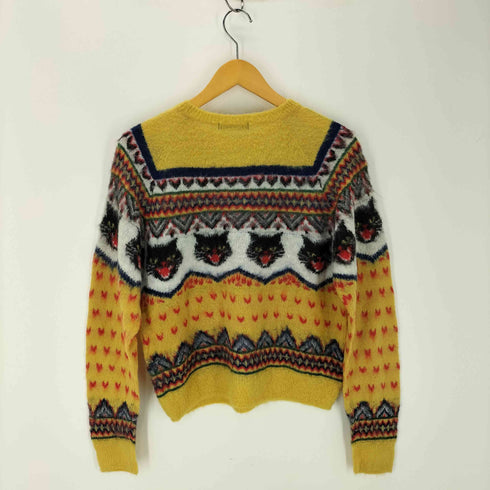 ヒステリックグラマー HYSTERIC GLAMOUR BLACK CATジャカード プルオーバー レディース ONE SIZE